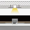 Spotless Plaster in Recessed Flexible Drywall LED Channel Fully Bendable