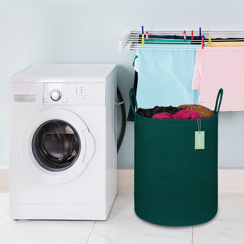 BOSROTY Large Laundry Hamper Basket for Girls Boys Kids 65L,