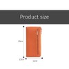 REMARSO Long Wallet, Genuine Leather, Thin, Slim, L-Shaped Zipper, Simple,