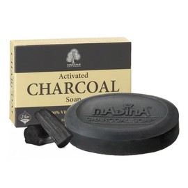 Madina Activated Charcoal Soap Bar – Deep Cleansing, Detoxifying, Oil Control, Acne, 100% Vegetable-Based, Halal, Gentle Face & Body Cleanser, 6 Pack (3.5 oz Each)