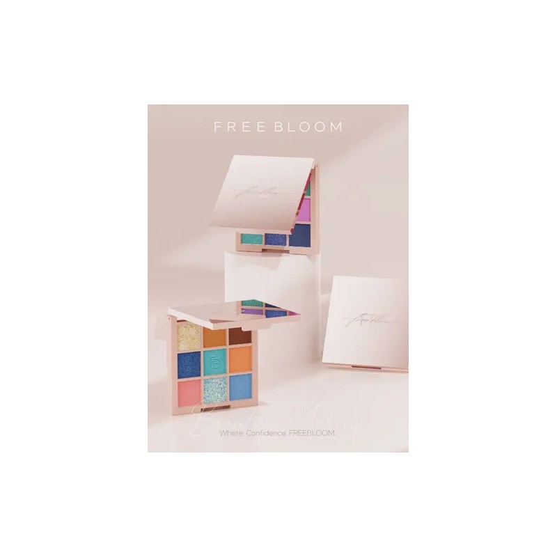 Paleta De Sombras De Ojos 9 En 1 De Freebloom