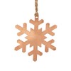 NKlaus Christmas Ornament Snowflake - Pure Copper (100%) Handmade Copper