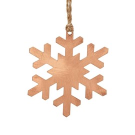 NKlaus Christmas Ornament Snowflake - Pure Copper (100%) Handmade Copper Decorative Ornament for Christmas Tree 16160