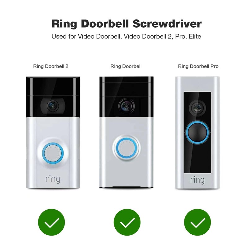 Lyvixora Ring Doorbell Screwdriver Bit Set - T6 & T15