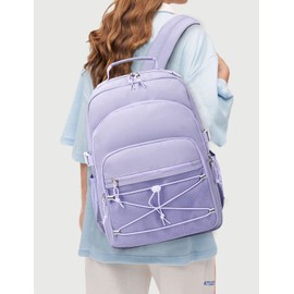 mygreen Girls Backpack Kids Elementary Camo School Bags for Kindergarten Primary Bookbags Lightweight Waterproof Sturdy Durable Gift Polyester 16 Inch for Age 7-15 Purple