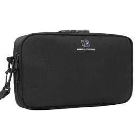 Medication Travel Pouch with TSA Lock – Water-Resistant Pill Organizer & Prescription Bag, Includes Medical ID Card and Wrist Strap, 8x12"