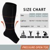 Abodhu Plus Size Compression Socks for Women Open Toe Compression