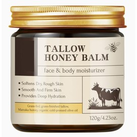 Soleneva Rindertalg Gesichtscreme, Honey face Cream, Rindertalg Feuchtigkeitscreme für Damen, Gesichtscreme für Trockene und Gealterte Haut