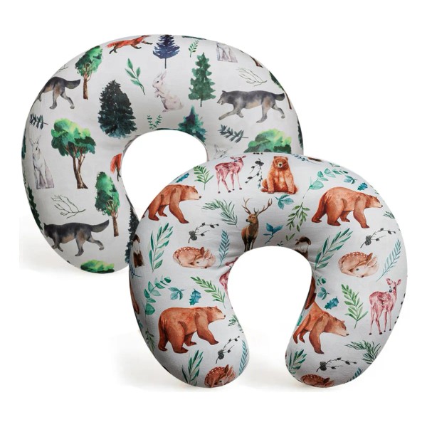 Paq 2 Fundas De Almohada De Lactancia Elásticas Neutras Extr