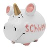 KCG Kleinschwein Keramik Sparschwein SCHWEINHORN / ca. 12.5 cm x