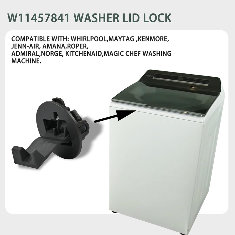 Delixike W11091027 W11044611 Lid Strike W11457841 Compatible with Whirlpool Washer,