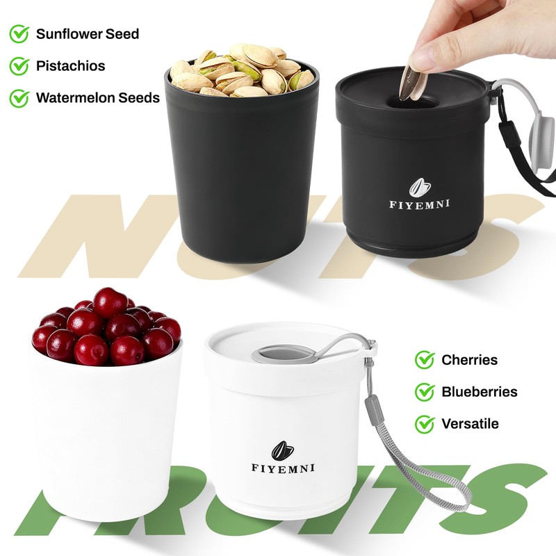FIYEMNI Portable Sunflower Seed Spit Cup, for Pistachios & Cherries,