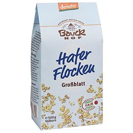 Bauckhof Oatmeal Large Leaf Demeter, Pack of 1 (1 x 500 g)