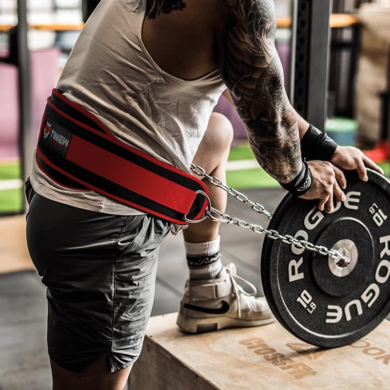 TAVIEW Dip Belt with Chain, Weighted Belt for Pull-Ups, Heavy