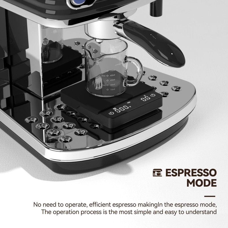 Mini Coffee Scale with Auto Timing, Rechargeable Espresso Scale with