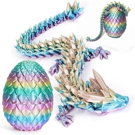 3D Printed Dragon, Dragon Egg Fidget Toy, 3D Dragon Eggs With Dragon Inside with 3D Dragon Inside, Creative and Fun 3D Printed Dragon In Egg for Fantasy Enthusiasts ﻿