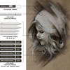 Brusarth Charcoal Drawing Set -12 pc Black charcoal pencils, White