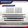 Magimaker 4pcs Outside Window Seals Weatherstrip Trim Molding 75710-0C010 75720-0C010