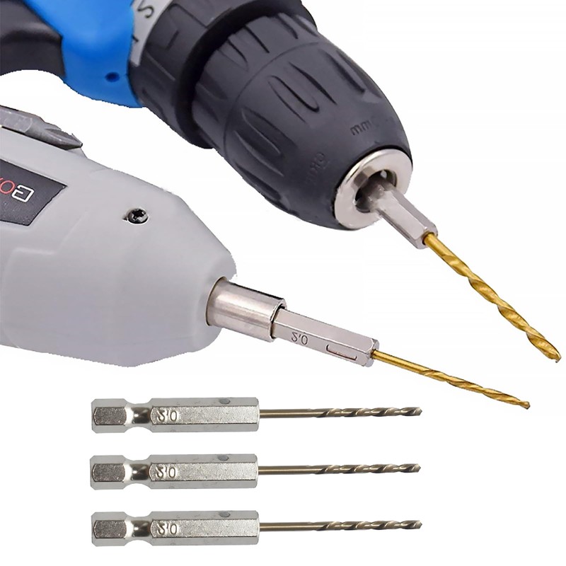 DEFIYEAR 6PCS Hex Shank Drill Bits - 2mm Drill Bits