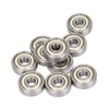 10Pcs 626Z Ball Bearing, 6x19x6mm Stainless Steel Double Shielded Deep
