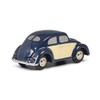 Schuco 450540400 Piccolo VW Pretzel Beetle, Model Car, Blue/Beige Vehicle
