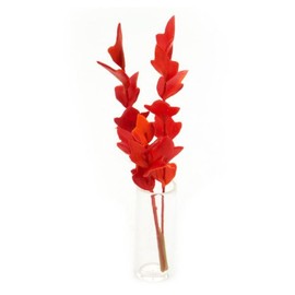 MyTinyWorld Bunch Of Dolls House Miniature Bright Red Plant Foliage