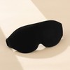Eye Mask Silk Eye Protector Blackout Shade Blackout eye patch-black 4ea