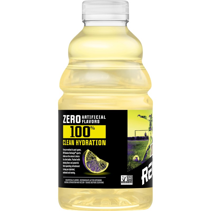 R.W. Knudsen Recharge Organic Lemon Flavored Juice Sports Beverage with