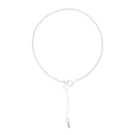 COLLBATH 925 Silver Anklet Sparkling Fashion Foot Chain Delicate Anklet Decor Hypoallergenic Easy to Adjust for Comfort