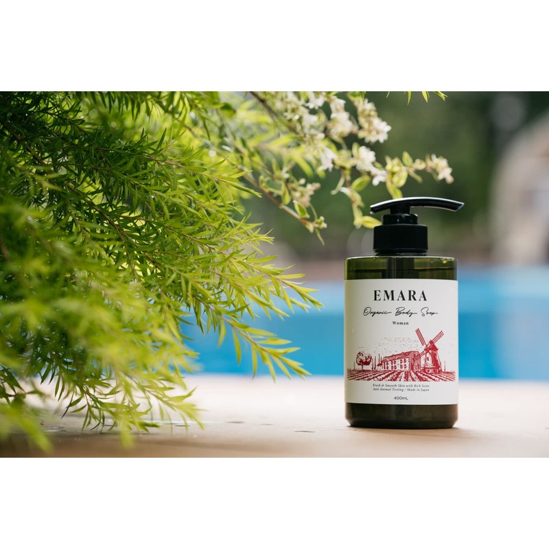 EMARA Women's Organic Herb Body Soap, 13.5 fl oz (400