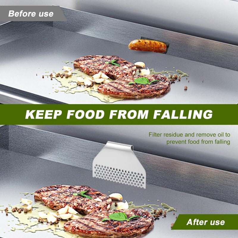 Griddle Grease Gate Blocker, Food Mesh Screen Grease Trap Cover