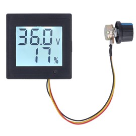 DC Motor Speed Controller Governor with Start Switch LCD Brushed Motor Current Meter Regulator DC12‑36V