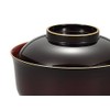 Miyamoto Sangyo Bowl, Japanese-style Lacquer Soup Bowl with Lid, 540ml