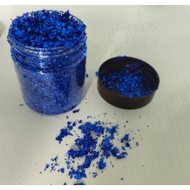 JINRUISI Gold Foil Flakes for Resin, Blue, Red, Purple, Pink, Metallic Foil Flakes for Resin Jewellery Making, Nails, Painting Art, Crafts and Slime (Blue)