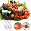 Stainless Steel Onion Holder for Slicing,Onion Slicer Holder,Onion Cutter for