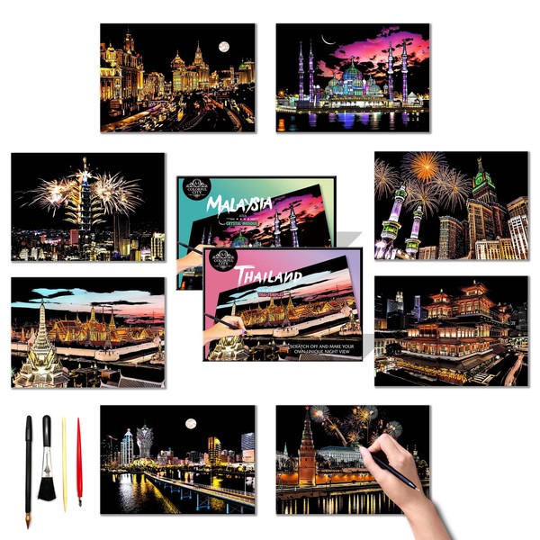 Scratch Painting Art Paper - Scratch Art for Adults &