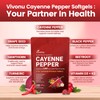 Cayenne Pepper Softgels Supplement, Supports Leg Vein, Heart and Blood