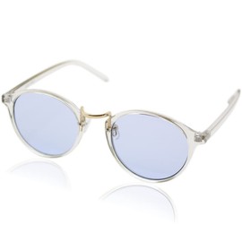 Eight Tokyo IRUV-7108 Sunglasses, Blue Light Reducing Glasses, UV Protection, clear/light blue
