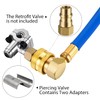 3 Pieces BPV31 Bullet Piercing Tap Valve Kits U-Charging Hose