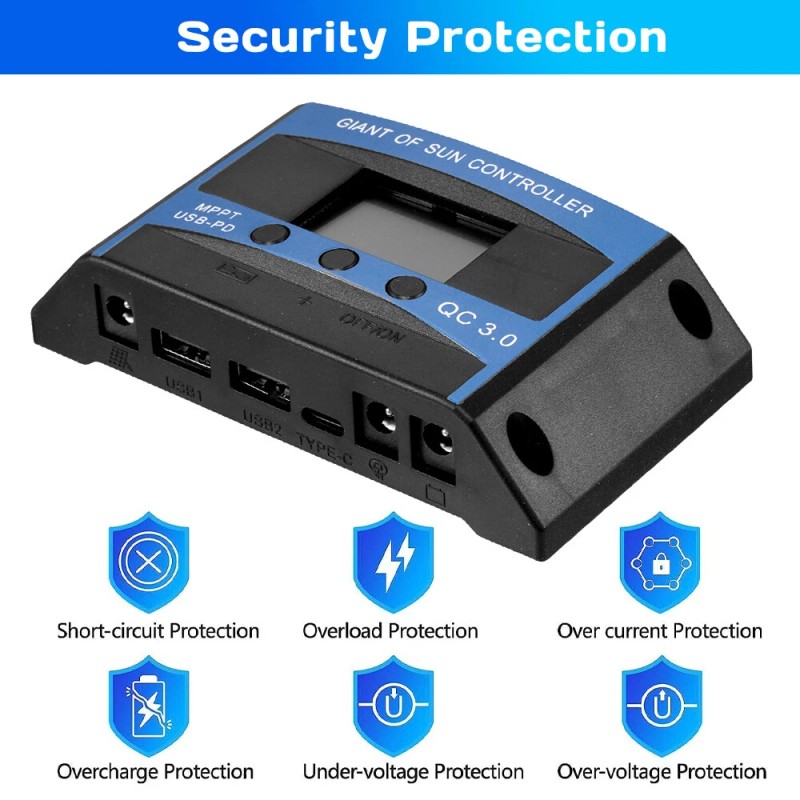 KEPEAK 60A/100A 12V/24V/36V/48 - 100A 12V/24V/36V/48V MPPT Charge Controller