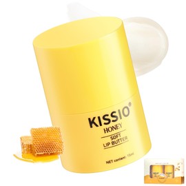 KISSIO Honey Lip Butter Set,Lip Balm with 1000 ppm Propolis Extract,Ceramide AP and Phytosphingosine,Long-lasting Moisture and Nourishe Lips,Lip Lines Care