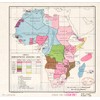 Historic 1950 Wall Map - Africa, Administrative divisions, 1950. 16in