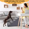 CiWiVOKi Dog Stairs for Bed, 5 Tier Dog Steps for