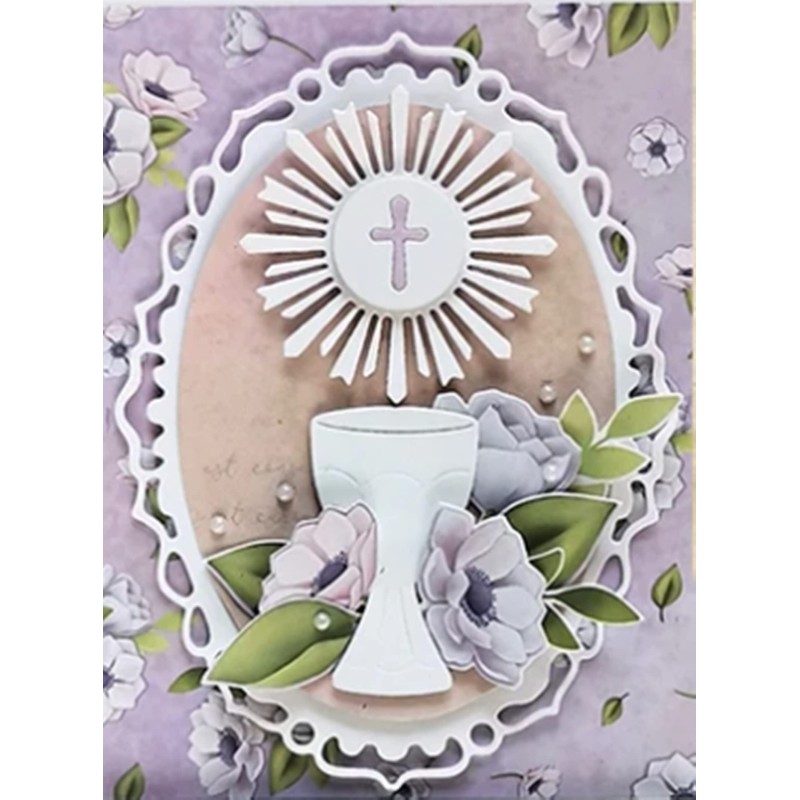 Reunion Chalice Frame Metal Die Cuts,Chalice & Host Frame Background