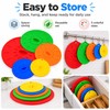 5-Piece Silicone Suction Lid Cover Set – Reusable Heat-Resistant Microwave