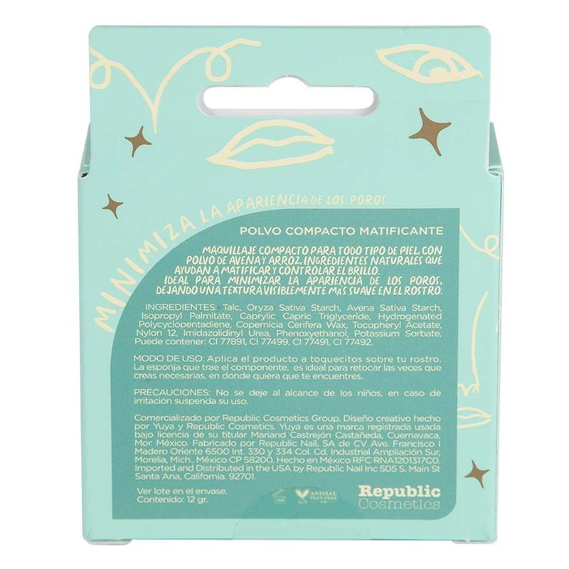 Polvo Yuya Compacto Matificante natural