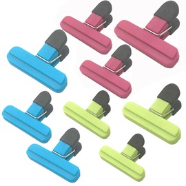 UNIYO - Paquete de 9 clips grandes para bolsas de comida, clips de plástico para bolsas de alimentos, agarre pesado