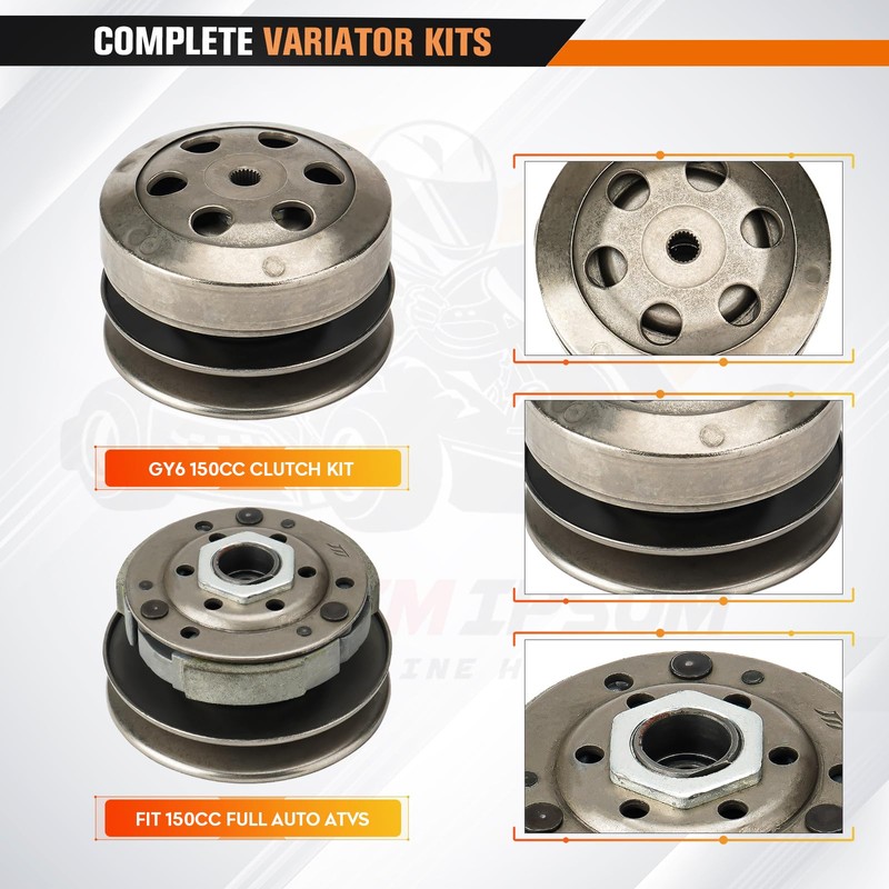 Clutch Set Fit for GY6 50cc 4-Stroke Engine Scooter ATV