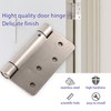 3 Pieces Self Closing Door Hinge 4 inch Satin Nickel