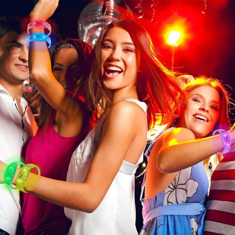 Pulsera De Fiesta Led Neón 12 Piezas